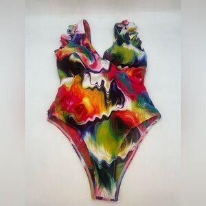 Vibrant Swirl One-Piece Swimsuit